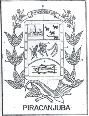 Brasão da cidade de Piracanjuba - GO